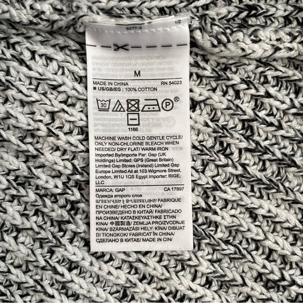 Gap Shaker Crew Salt N Pepa Women’s Pullover‎ Cotton Sweater Medium - Picture 5 of 5